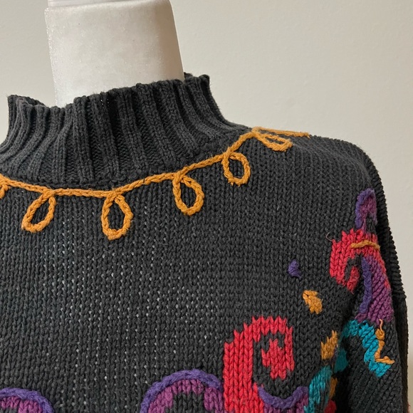 Embroidered knit sweater - Picture 2 of 3